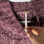 Free People Merry Go Round cropped sweater burgundy heather hue sz XS Photo 7