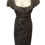 Nanette Lepore Check Me Out Sz. 8 Black White Check Full Zip BodyCon Dress Photo 1