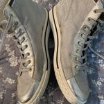 Gucci High Top Women’s Sneakers Tennis Shoes Metallic Silver Logo Size 39 9 Photo 14