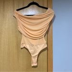 AFRM Orange Off The Shoulder Blouse Bodysuit Photo 1