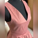 Iris Rose Pink Pleated Cocktail Dress Photo 5