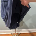 Bailey44 Anthropologie x Bailey 44 Navy Ruched Basketry Dress Size Medium Photo 5