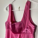 Solaris Y2K Babydoll Cotton Pink Low Back Satin Stretch Mini Dress Photo 1