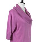 Ann Taylor  Sweater Cowl Neck Tunic Elbow Sleeve Purple Orchid Women’s Size XL Photo 5