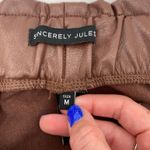 Faux Leather Shorts M Brown Size M Photo 7