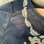 Inc international Concepts Navy and Silver Ladies Top Photo 3