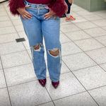 Levi's Classic Blue Distressed Straight Jeans Photo 2