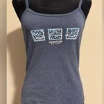 EUC Anker Beach Wear Blue and White Dolphin Cancun, Mexico Tank size large Photo 0