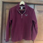 Victoria Secret Pink Women's Casual Half Zip Pullover Sweater Burgundy Size Sm Red Photo 0