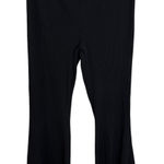 Aerie Pants Womens XXL Kick-It Ribbed High Waisted Super Flare Black Photo 0