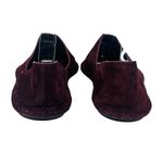 Vince  Burgundy Suede D'Orsay Flats Womens 5 35 Minimalist Pointed Toe Slip-On Photo 5