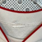 Guess Vintage 1989 Knitwear Sweatshirt “Mad for Plaid” Graphic White Red Trim Photo 5
