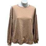 Z Supply  Women's Beige Long Sleeve Crew Neck T-Shirt Size S Photo 7