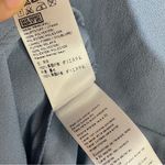 Topshop midi asymmetric hem ruched sleeves slit side open back women Size 6 blue Photo 7