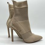 Steve Madden Women's Rhinestone Maxwelle Sock Ankle Boot 6.5 Cream Pointed Toe Photo 8