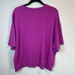 Athleta  Modern Sundown Sweatshirt Tee Magnolia Purple Short Sleeve Womens Medium Photo 6