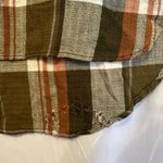 Anthropologie  Pilcro Size‎ Medium Plaid Side-Slit Maxi Tunic Duster Button Down Photo 5