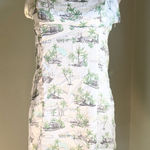 Hippie Rose Hippie‎ Rose ivory Green safari slip Mini Dress satin vacation palm tree boho xl Photo 0