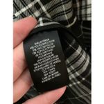 Alice + Olivia  Jem Ruffle-sleeve Plaid Shirt Dress In Black/white size medium Photo 6