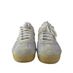 Adidas  Gazelle Men's White Blue Suede Lace Up Low Top Sneakers Shoes Size 7.5 Photo 1