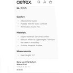 Aetrex EUC  Leather Dana Lace-Up Sneakers Size 9 - 9.5 Retail $140.00 Photo 10