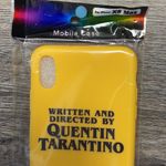 🦋4/$25 iPhone XS Max Quentin Tarantino Phone Case Yellow Photo 2