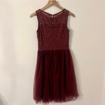 Bbonlinedress Tulle Dress Women Floral Lace Bridesmaid Dress Cocktail size Small Red Photo 3