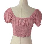 Princess Polly  Pink Floral Crop Top Women Size 6 | 46-41 Photo 1