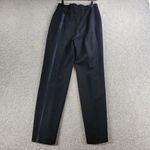 Moschino Couture Womens Tuxedo Pants 8 Black Wool Satin Trim Button Formal Dress Photo 1