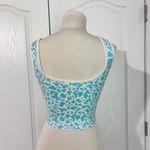 Q2 Square Neck‎ Crop Top Animal Print Cute Stretch Photo 3