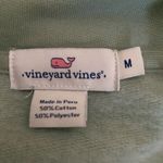 Vineyard Vines  Light Green & Pink Quarter Zip Size Medium Graphic Whale Pullover Photo 3