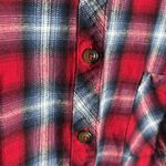 Blue Mountain Red Blue Plaid Flannel Button Up Shirt Size XL Photo 6