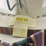 Anthropologie Maeve Freya Satin Colorful Striped Flare Midi Skirt Sz 0 349 Photo 3