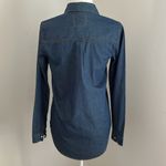 Girl Krazy Long Cotton Denim Button Down sz S Photo 3