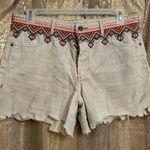 Free People We The Free Borderline Southwestern Cutoff Shorts Size 31 Photo 0