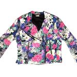 Rebecca Minkoff MultiColor Blossom Floral Printed Wes Moto Jacket Sz S $398 Photo 11