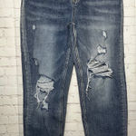 Risen Jeans Womens Size 11 30 Distressed Medium Wash High Rise Mom Jeans Blue Photo 0
