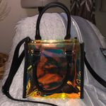 Wild Fable Iridescent Clear Transparent Vinyl Tote Crossbody Bag with Pouch Photo 0