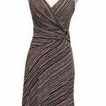 BCBGMAXAZRIA  Women’s Brown V Neck Casual Dress Small Jersey Slinky Sleeveless Photo 0