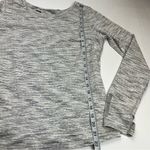 Zyia  Active Women Large Light Heather Grey Gray Split Back Long Sleeve Top Shirt Photo 6