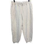 Madewell  MWL Jogger Pants Womens Khaki Drawstring Pockets Athleisure Large EUC Photo 4