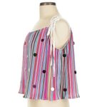 Queen of Sparkles, Rainbow Sequin Blouse Red Size M Photo 3