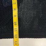 Elana Womens Y2K Crochet Knit Bolero Sweater Size M Floral Applique Whimsigoth Black Size M Photo 6