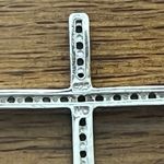 Vintage 925 Sterling Silver Cross Pendant Necklace Photo 9