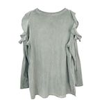 Lane Bryant  Cold Shoulder Ruffle Long Sleeve Shirt Sz 18/20 Photo 3