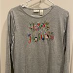 kim rogers Women's Holiday Embellished Happy Holidays Long-Sleeve Top, Tee-Shirt, X Large Photo 0