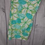 Lilly Pulitzer Lilly Pultizer Guava Green Floral And Crab Print Women's Capri's Size 4 Vintage Photo 11