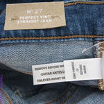 Madewell NEW The Perfect Vintage Straight Jean in Bright Indigo Wash, 27 Photo 16