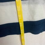 Rollas womens medium short sleeve shirt blue and white stripe casual basic Photo 8