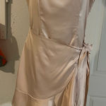 Princess Polly  Champagne Satin Mini Dress Photo 0